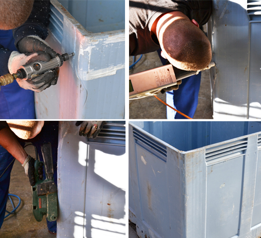 Nuevo servicio de reparación de contenedores de plástico